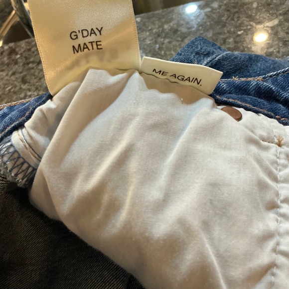 ROLLA'S Original High‎ Rise Denim Shorts Size 31 Aussie 13 Blue Jean - Picture 15 of 15